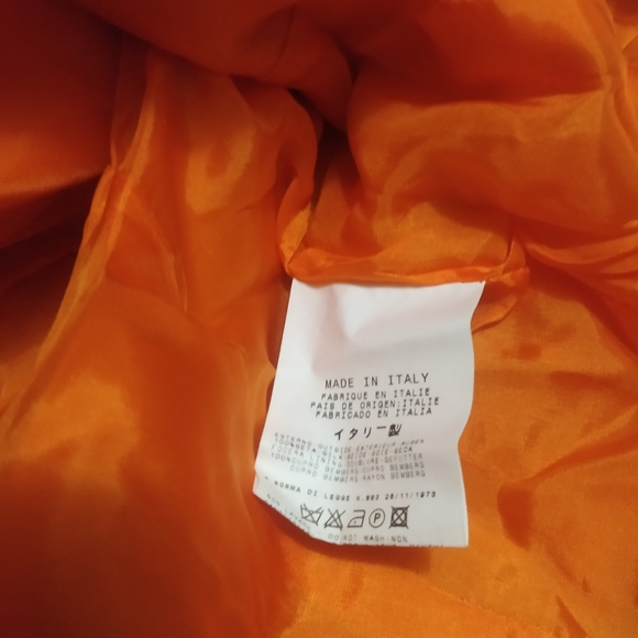 Orange sateen blazer - Picture 8 of 8